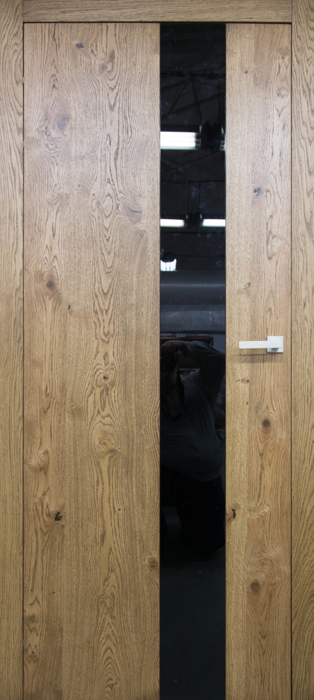 Pokojowe drzwi drewniane Vertical 21 Drzwi CAL Kolekcja Geometria