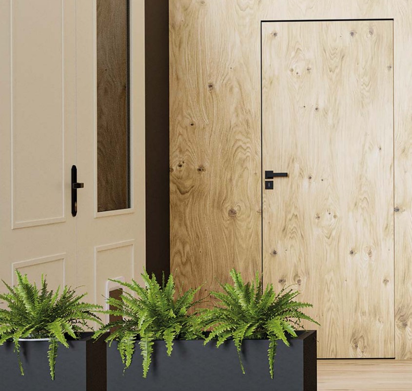 ukryte drzwi między garażem a domem