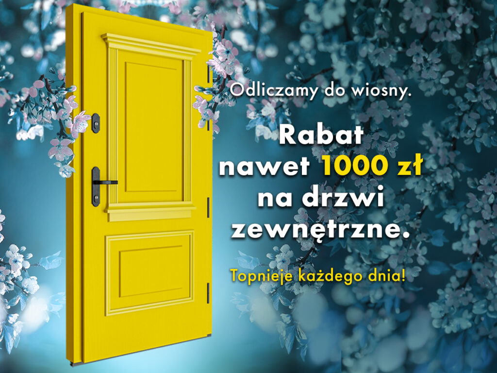 odliczamy do wiosny promocja na drzwi drewniane CAL