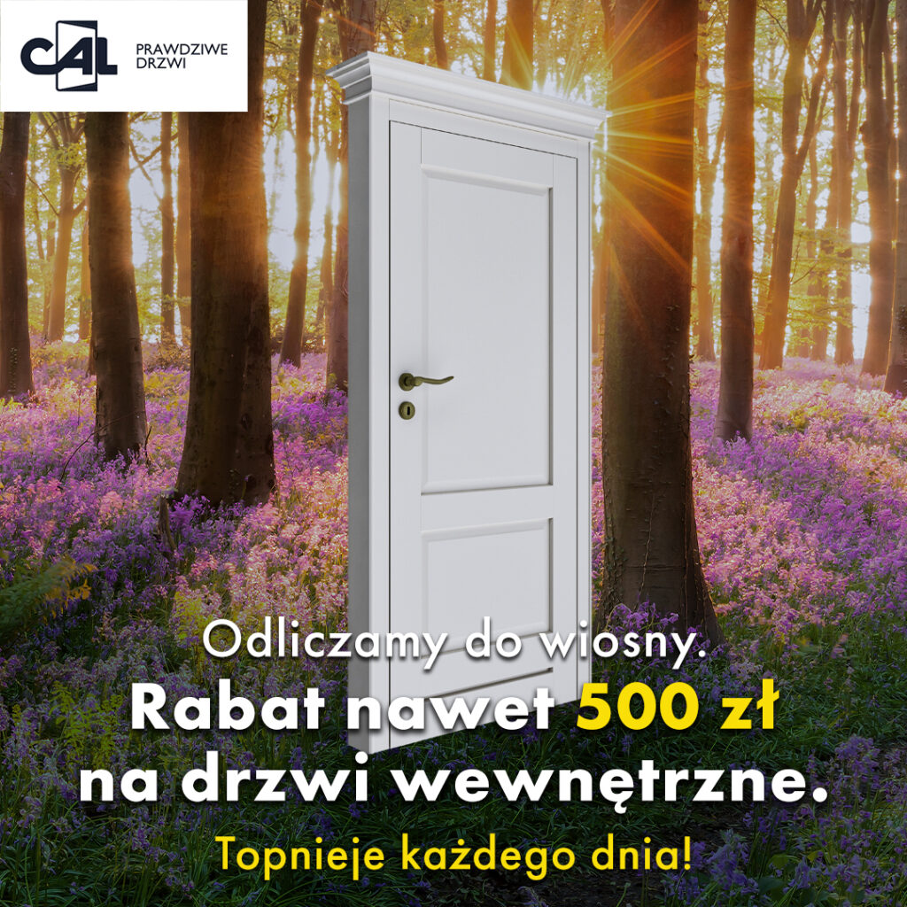 odliczamy do wiosny promocja na drzwi drewniane CAL